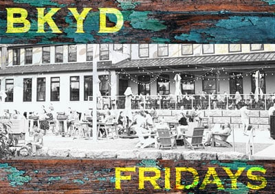 BKYD - Fridays - image of the backyard in black and white
